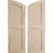 Timberthane Two Equal Louvre w/Elliptical Top Shutters-64372251-64372252-64372250