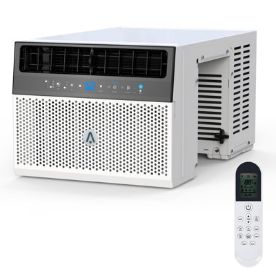 U-Shaped Window Air Conditioner 8000 BTU Fixed Frequency, Ultra Quiet, Open Window Flexibility, Remote Control, Cools 350 Sq.Ft., Ideal for Bedroom Living Room Home Office