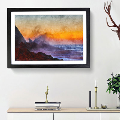 Waves in Portugal - Picture Frame Painting Print