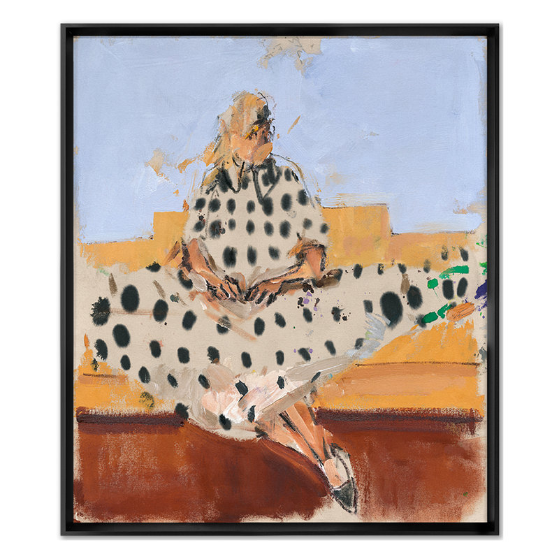 Polka Dot Print by Ngo, PC, Black Single Picture Framed, 35'' H x 30'' W