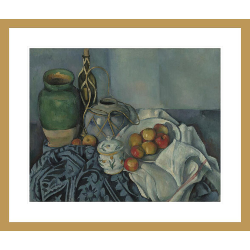 «Still Life with Apples» par Paul Cézanne, impression giclée encadrée, H 23,5 po x l 27,67 po