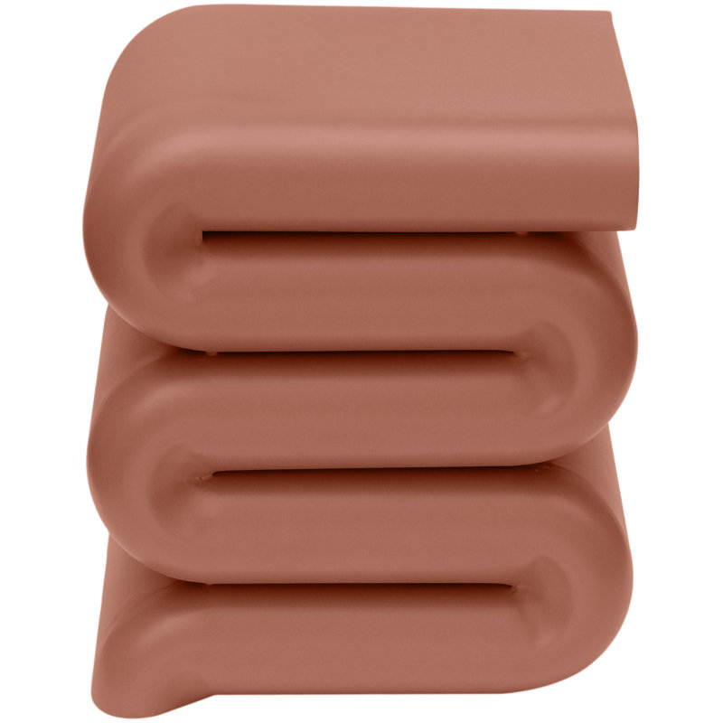 Table de bout en fer Roland, Terracotta