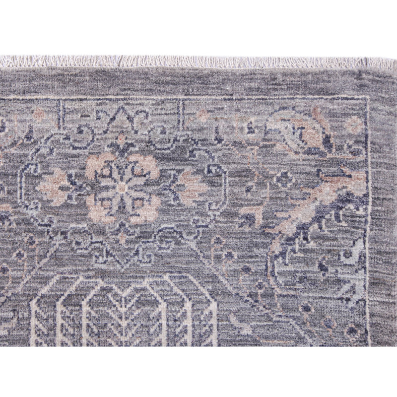 Tapis unique gris / brun / ivoire 12 pi x 14 pi 10 po