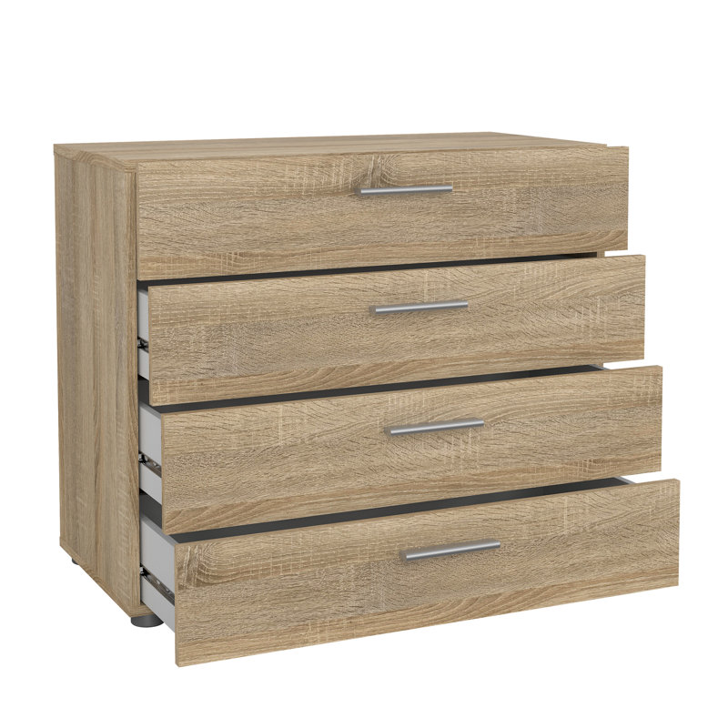 Gianna 31.57'' W 4 - Drawer Dresser, Oak Structure