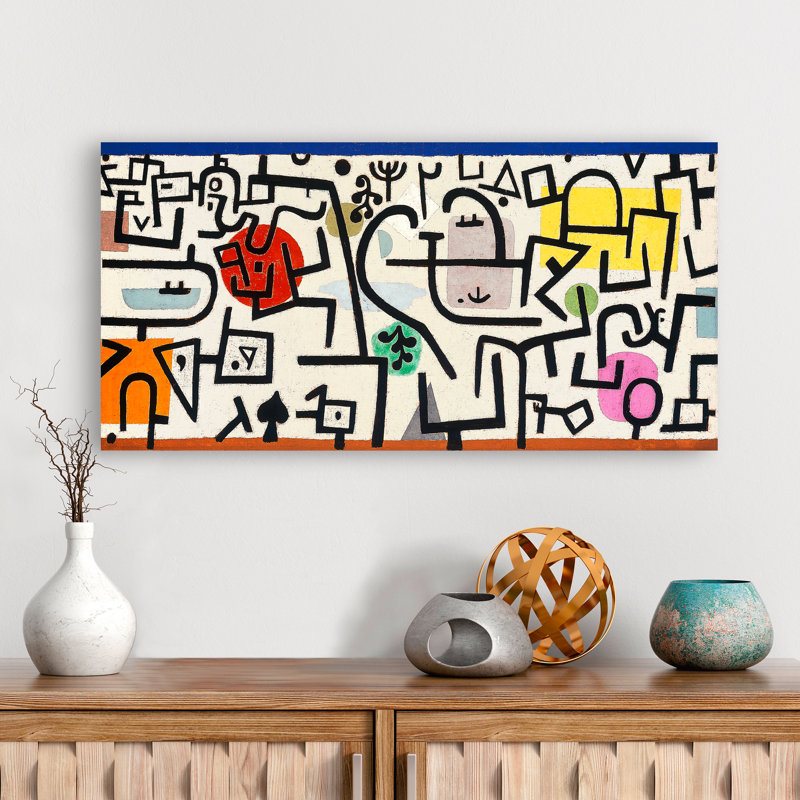 Rich Harbour by Paul Klee - Wrapped Canvas Print, 50cm H x 100cm W x 4cm D