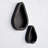 2 Pieces 100% Plywood Teardrop Wall Mounted Accent & Display Shelf