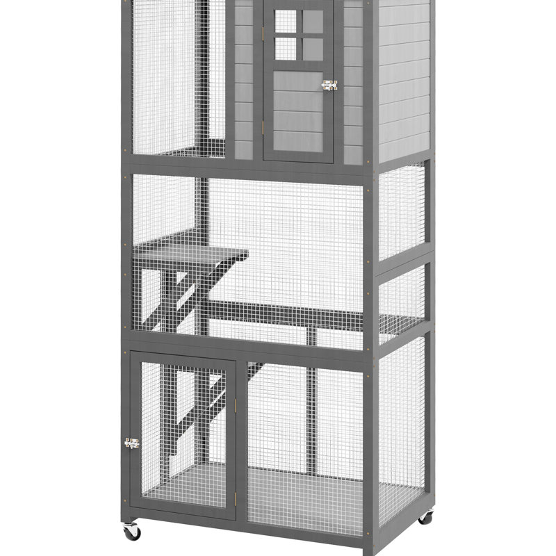 Maison d'extérieur en bois pour chat Catio