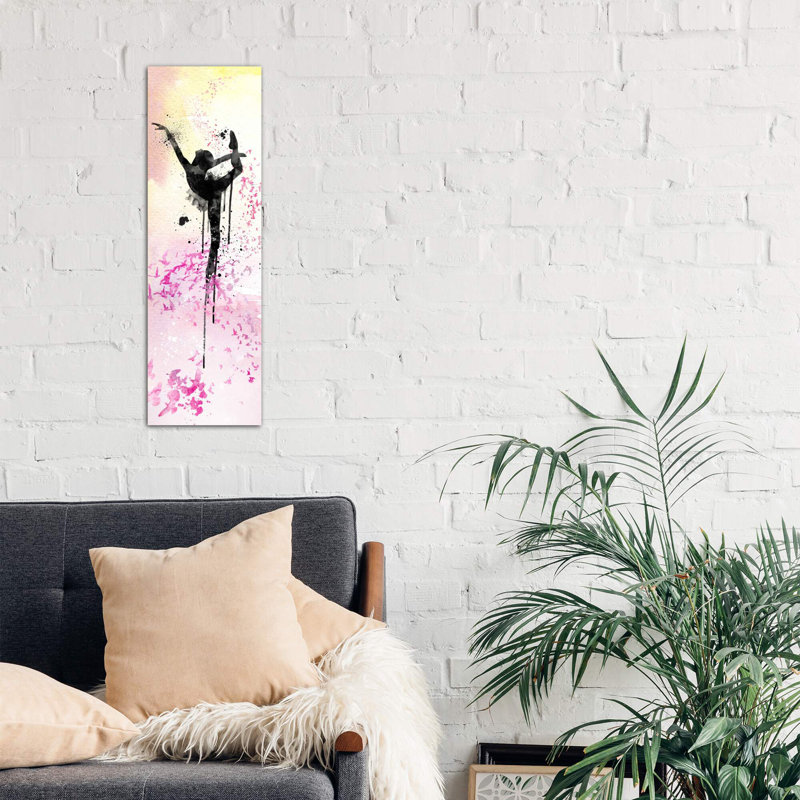 Floating Ballet Dance - Wrapped Canvas Panoramic Print, 30.48 cm H x 91.44 cm W x 1.91 cm D