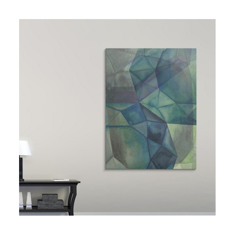 « i », reproduction d’impression dépilée Gemstones, H 36 po x l 27 po x P 1,5 po, Toile