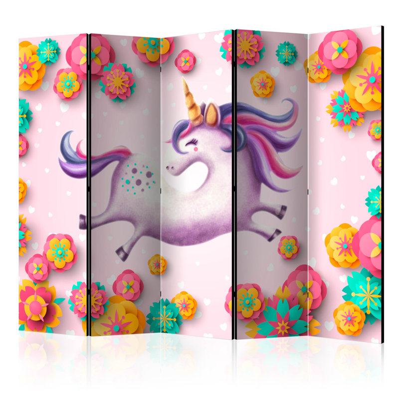 Karley 172cm H Folding Room Divider, 5