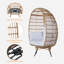 Fauteuil œuf de jardin pivotant en osier-96071638-96071640