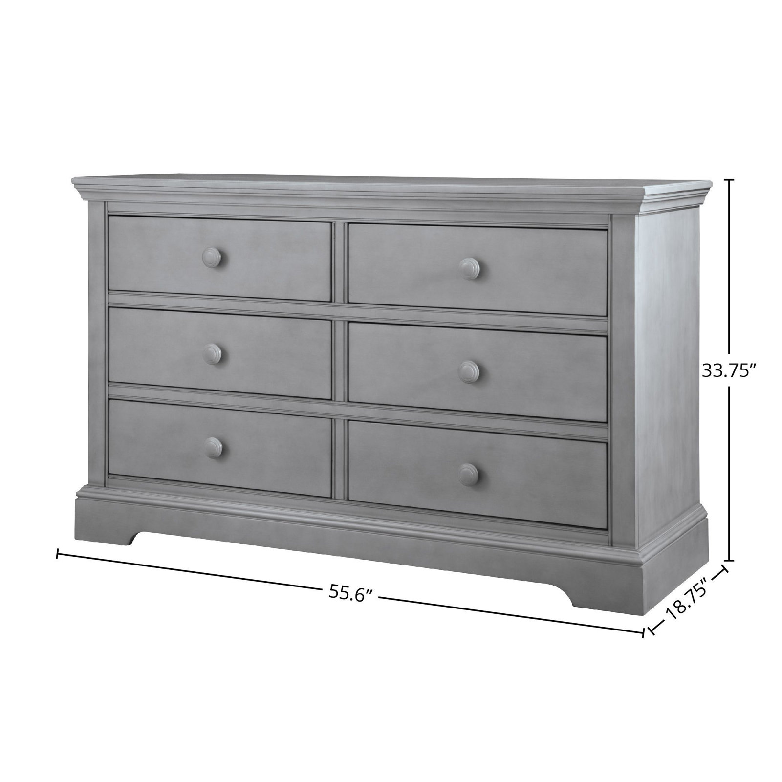 Charter Kids 6 - Drawer Dresser, Cloud