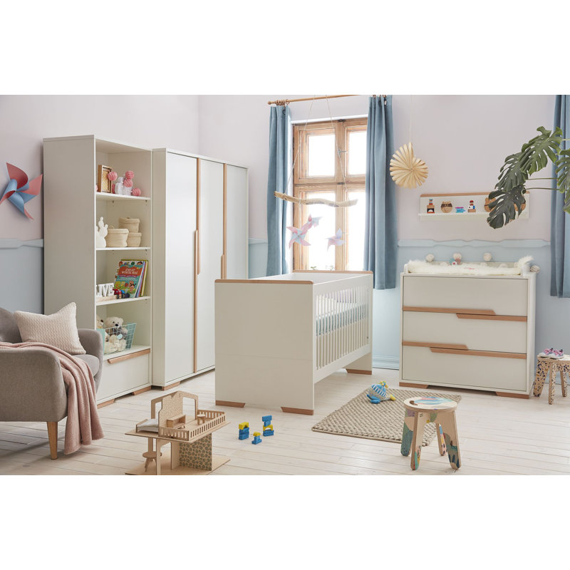 Gerke 2 Door Manufactured Wood Wardrobe, White