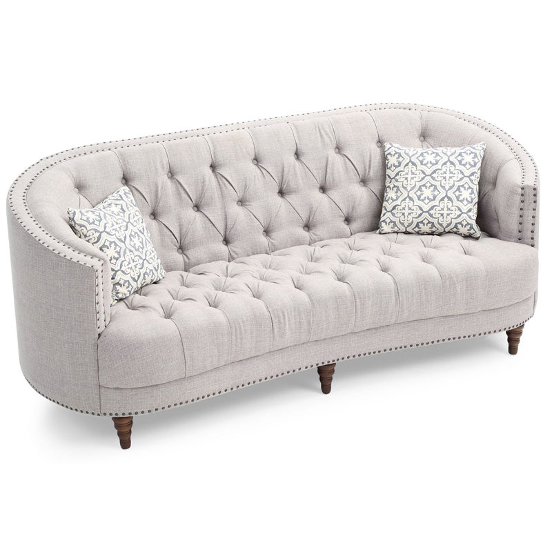 Charleston 86in Sofa, Light Gray