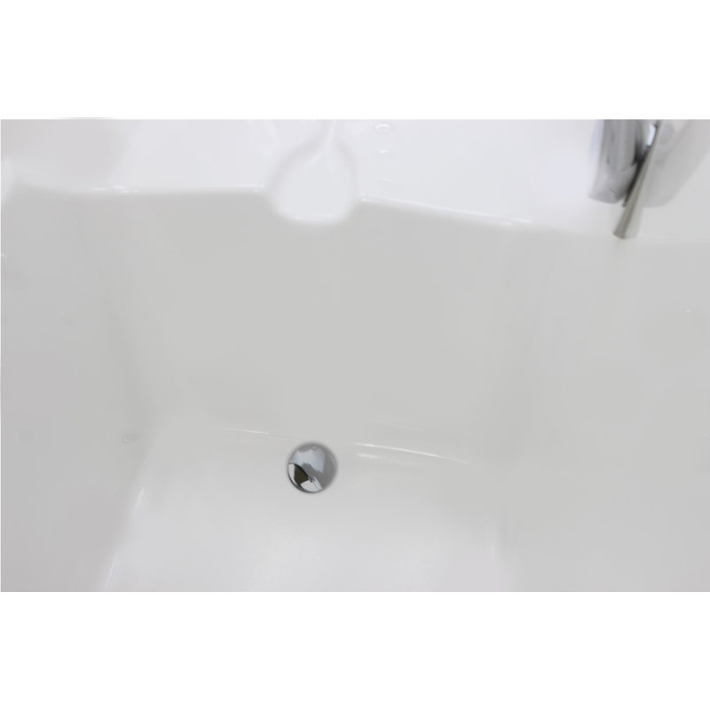52'' x 29.25'' Walk-in Soaking Fiberglass Bathtub with Faucet