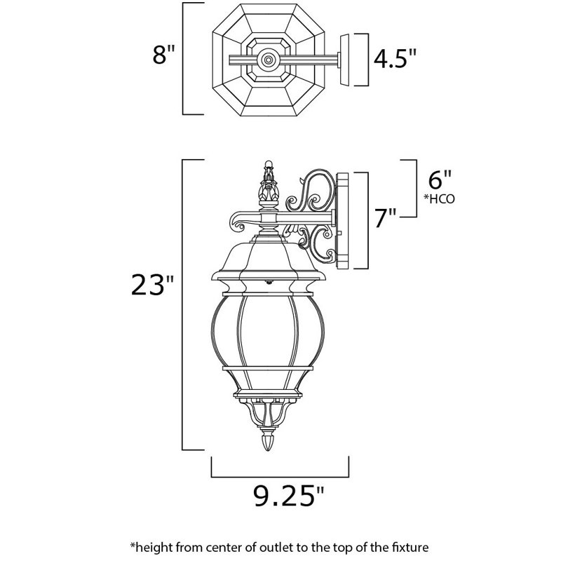 Aquilar Wall Light, Black