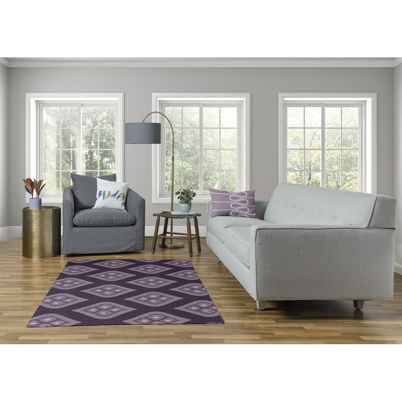 Chenille Geometric Indoor Rug, Rectangle 4' x 6'