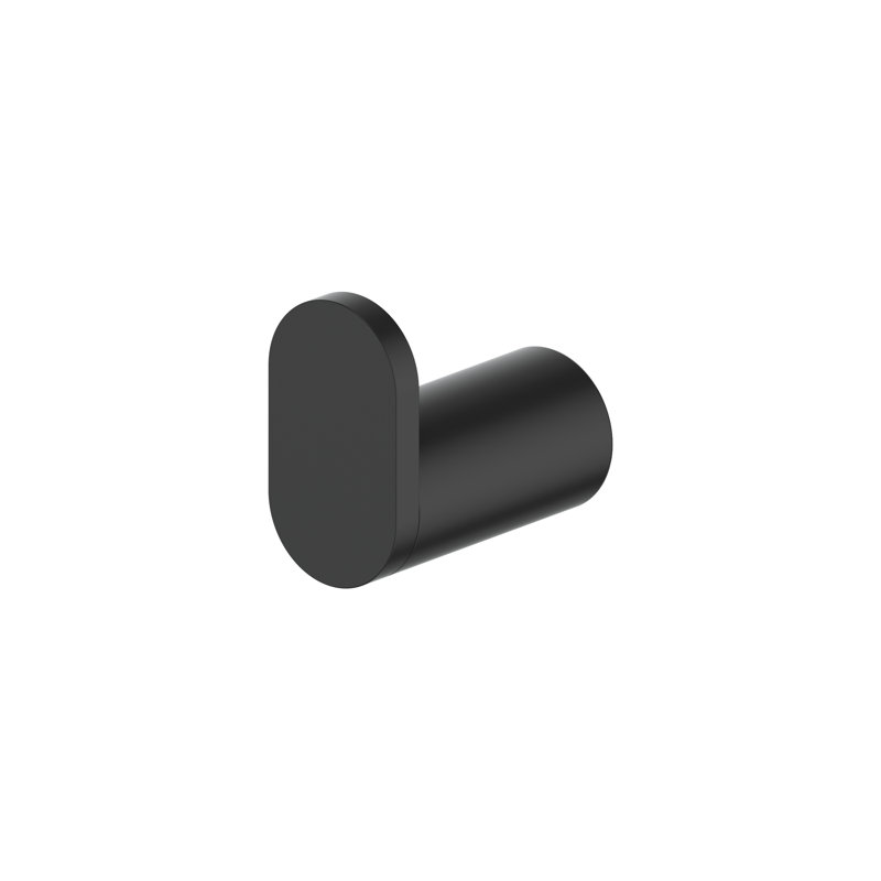 Crystal Bay Wall Mounted Towel Hook, Matte Black
