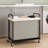 3-Section Rolling Steel Frame Laundry Sorter with Machine Washable Canvas Liners