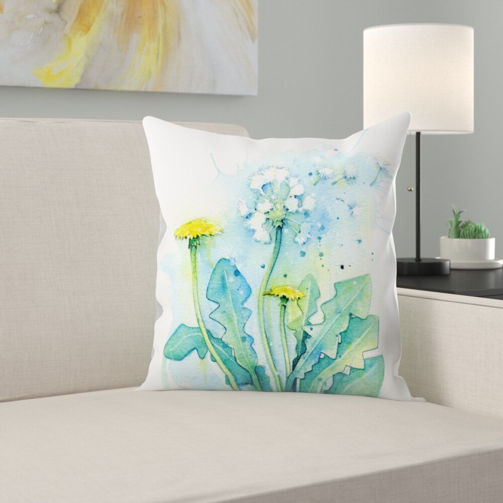 Anette Embroidered Polyester Throw Pillow