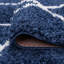 Tapis bleu marine à poils longs Babich-689258362