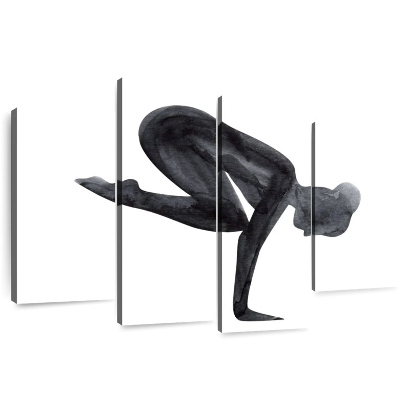 Kerrick Yoga Asana Pose, 22" H x 36" W