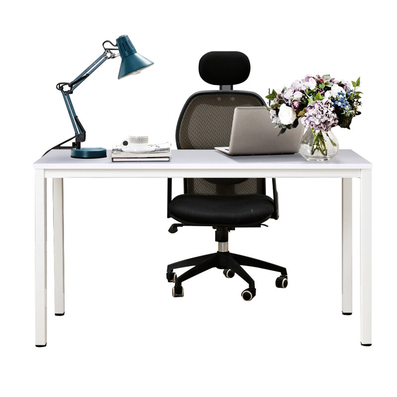 Bureau Rockett, H 29,5 po x l 63 po x P 23,6 po, Blanc / blanc