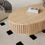 Table basse ovale avec rangement à couvercle rabattable - forme champignon, 47 po-1153894737