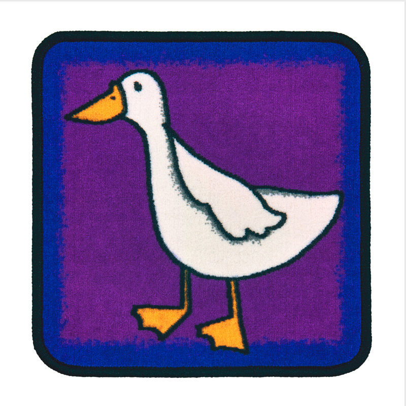 Carpets for Kids Farm Animal Individual Squares Seating Tufted Multi ...