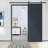 Metropolitan Panelled Dignity Blue Stained Composite Mdf Barn Door Slab With Hardware Kit-60014881-60014885-60927750