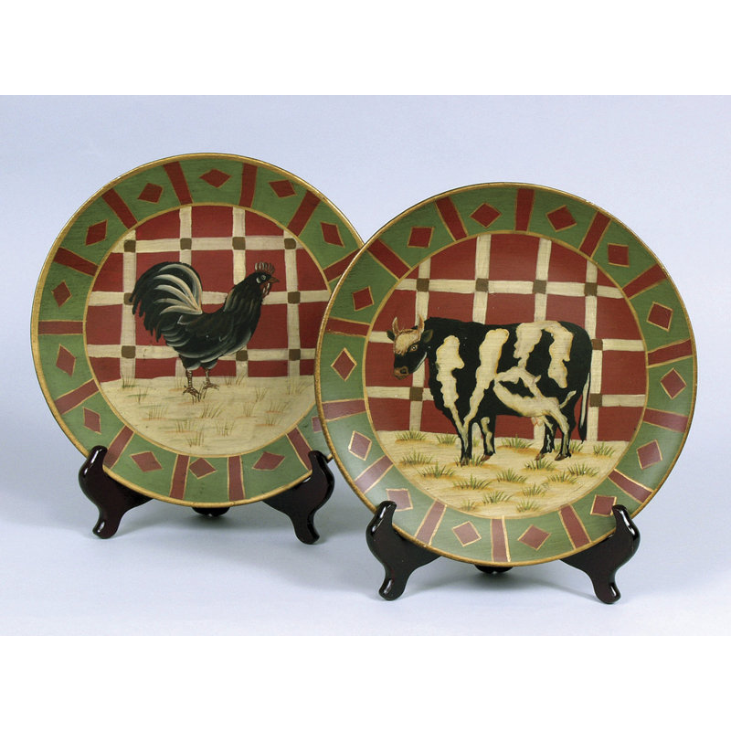 Sedgefield Rooster and Cow Plate