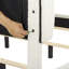 Grand lit plateforme tapissier Contemporary