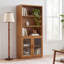 Bibliothèque à porte en verre Jollie l 36 po x P 16,5 po x H 78 po