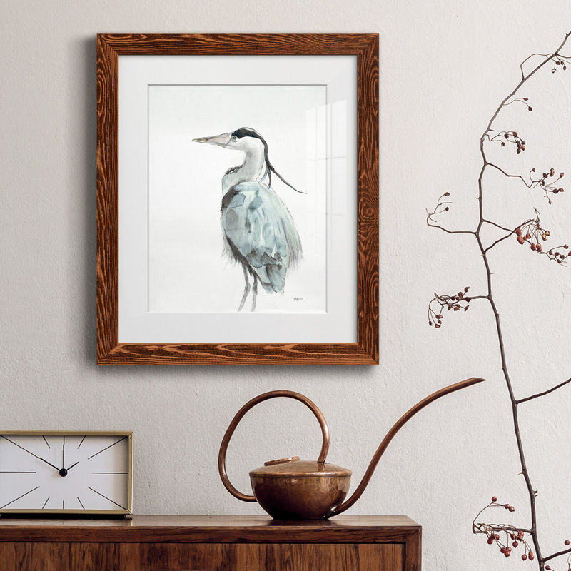Heron Ii - reproduction de cadre photo sur papier, Érable, H 24 po x l 18 po x P 1,5 po