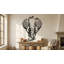 Éléphant, décoration murale en métal pour la maison et l'extérieur - Décoration murale géométrique murale-693919629