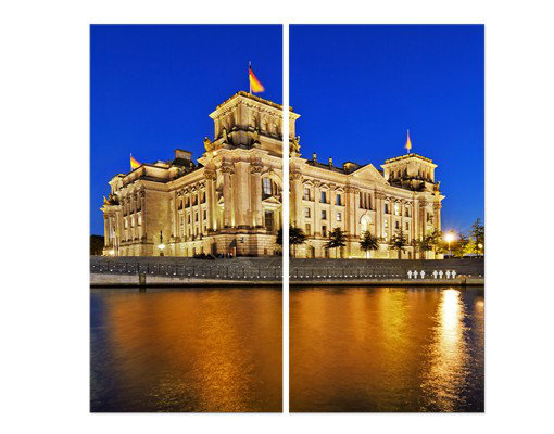 Leinwandbilder-Set Berlin Reichstag