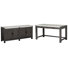 Bureau d'écriture avec console de porte