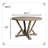 45.7-inch Rubberwood Antique-finish Round Dining Table With Brushed Steel Accents, Seats 4