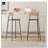 Handwoven Paper Rope Bar Stools