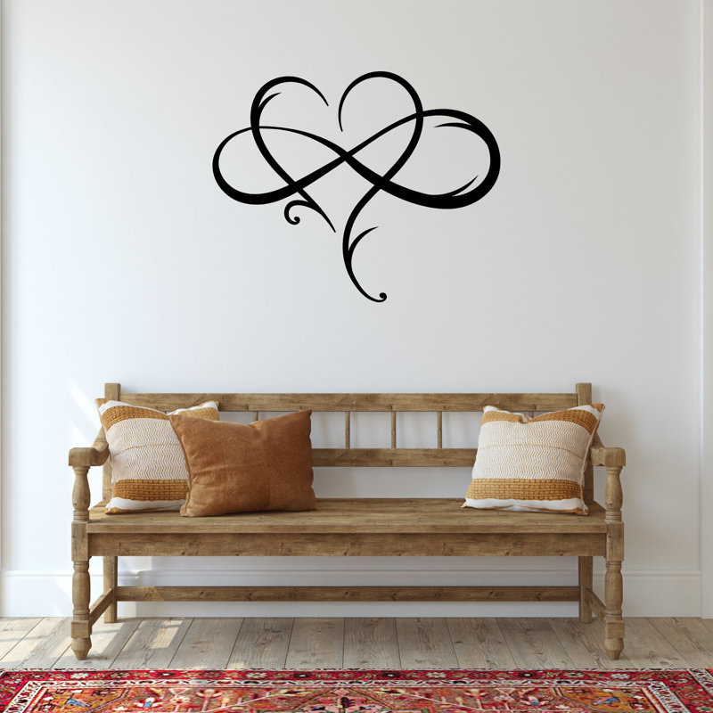 Metal Infinity Love Sign, 16" H x 20" W x 0.1" D