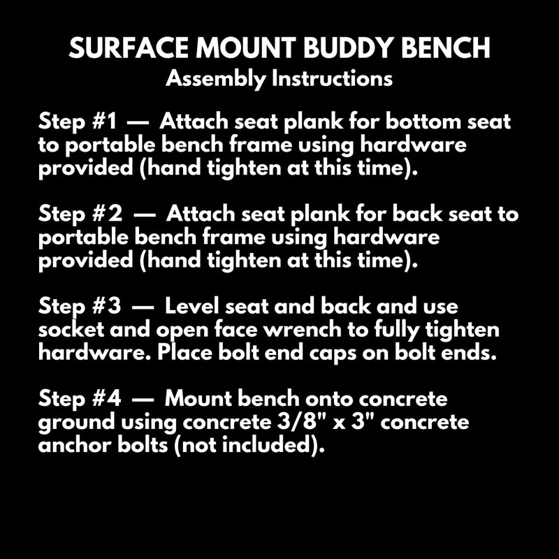 Banc Buddy, brun, extensible, 1,83 m, avec dossier, surface, Surface de banc d'amis 6 pieds, agrandie, Brown