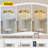 Dia 16" Crystal Chandeliers,Round Chandelier for Living Room Modern Flush Mount Ceiling Light Fixture for Foyer Bedrooms Dining Room Hallway-203480851-203480848
