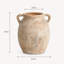 Vase à fleurs en céramique, pot décoratif en terre cuite avec finition texturée