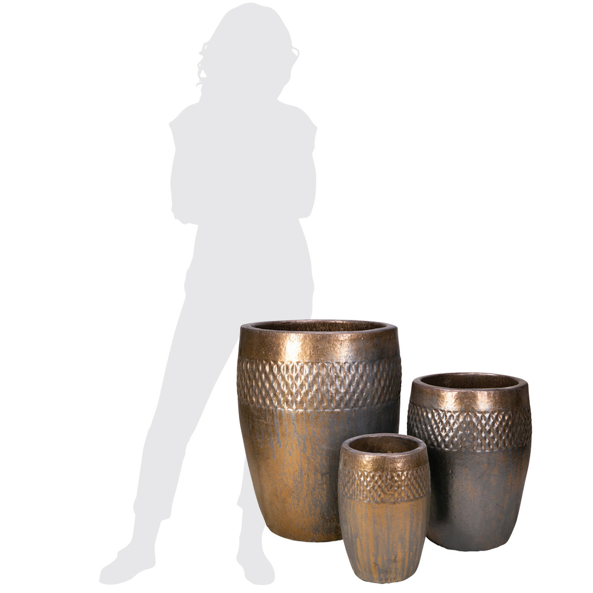 19" Ceramic Pot Planter