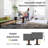 Universal Rolling TV Stand With Concealed Wheels, Adjustable Height, Slim Design, And Built-In Cable Management For 32-60 Inch Tvs