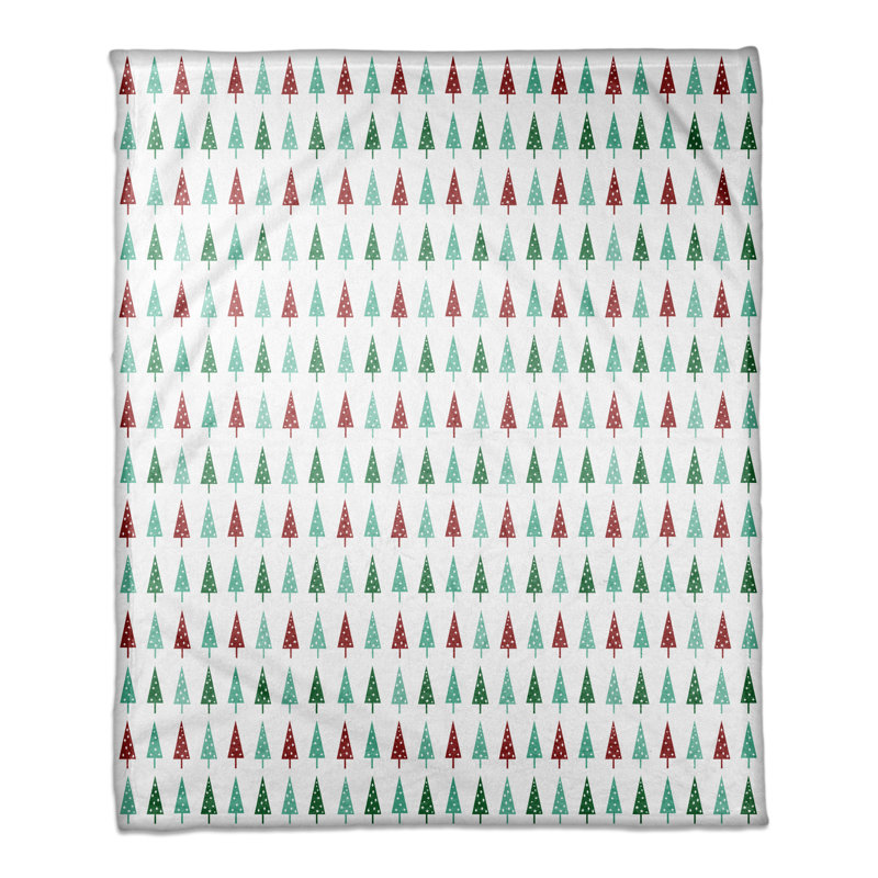  Jeté simple arbres de Noël