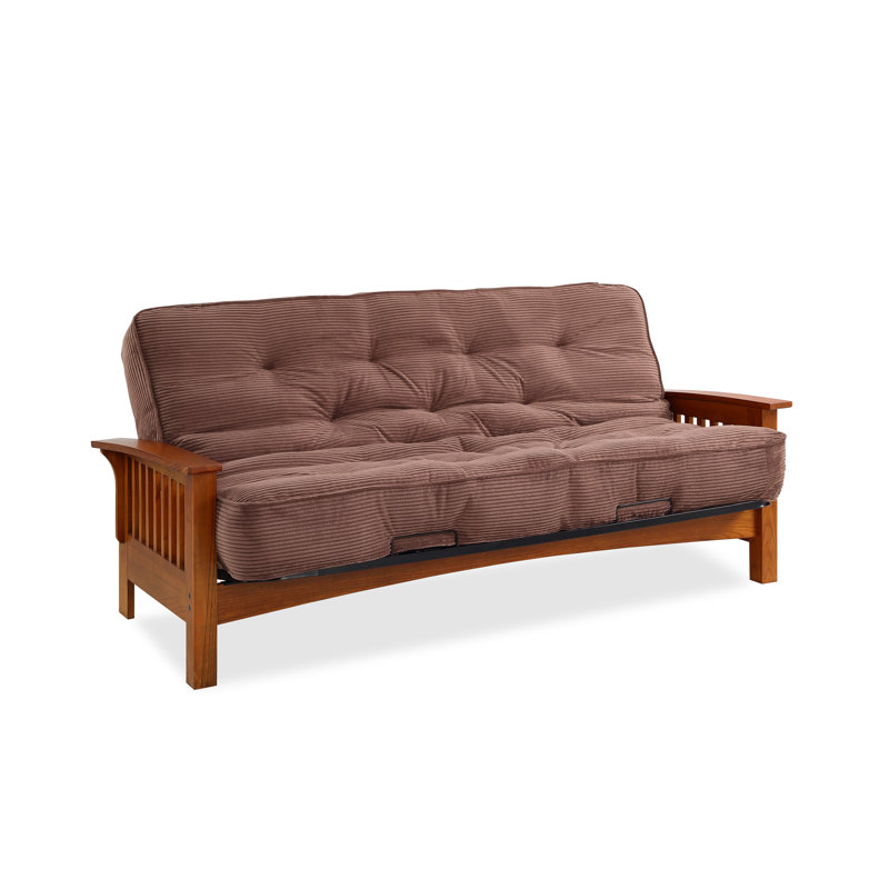 Futon et matelas Mccaleb, Velours côtelé Java