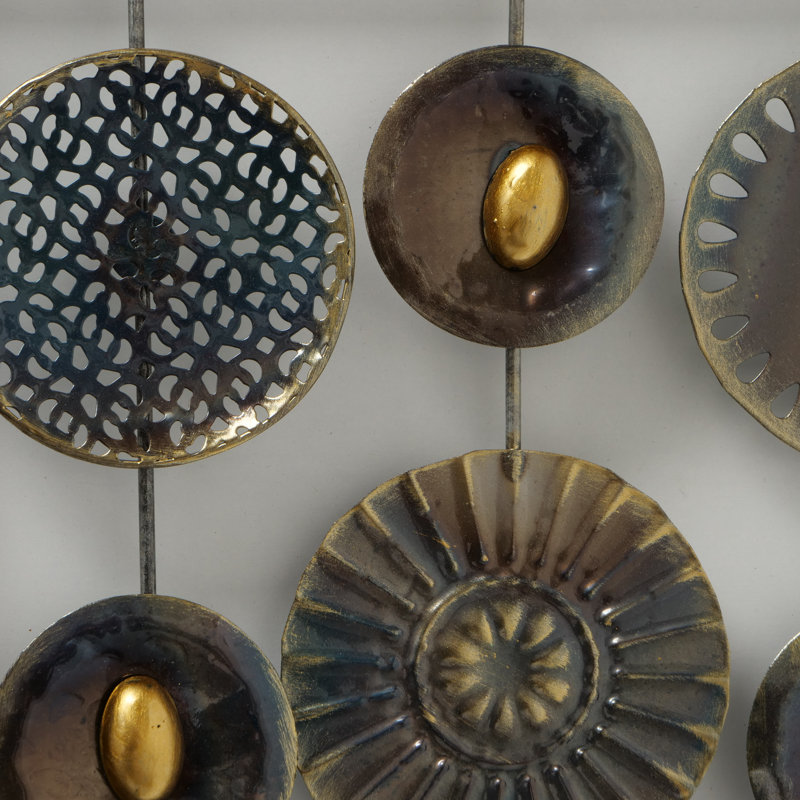 Handmade Traditional Abstract Wall Decor on Metal
