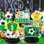 Soccer Party Supplies, 9 Pcs Soccer Ball Honeycomb Centerpiece