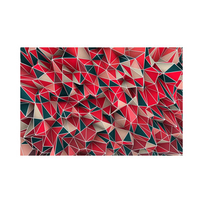 Kaos Red by Diego Tirigall - Wrapped Canvas Print